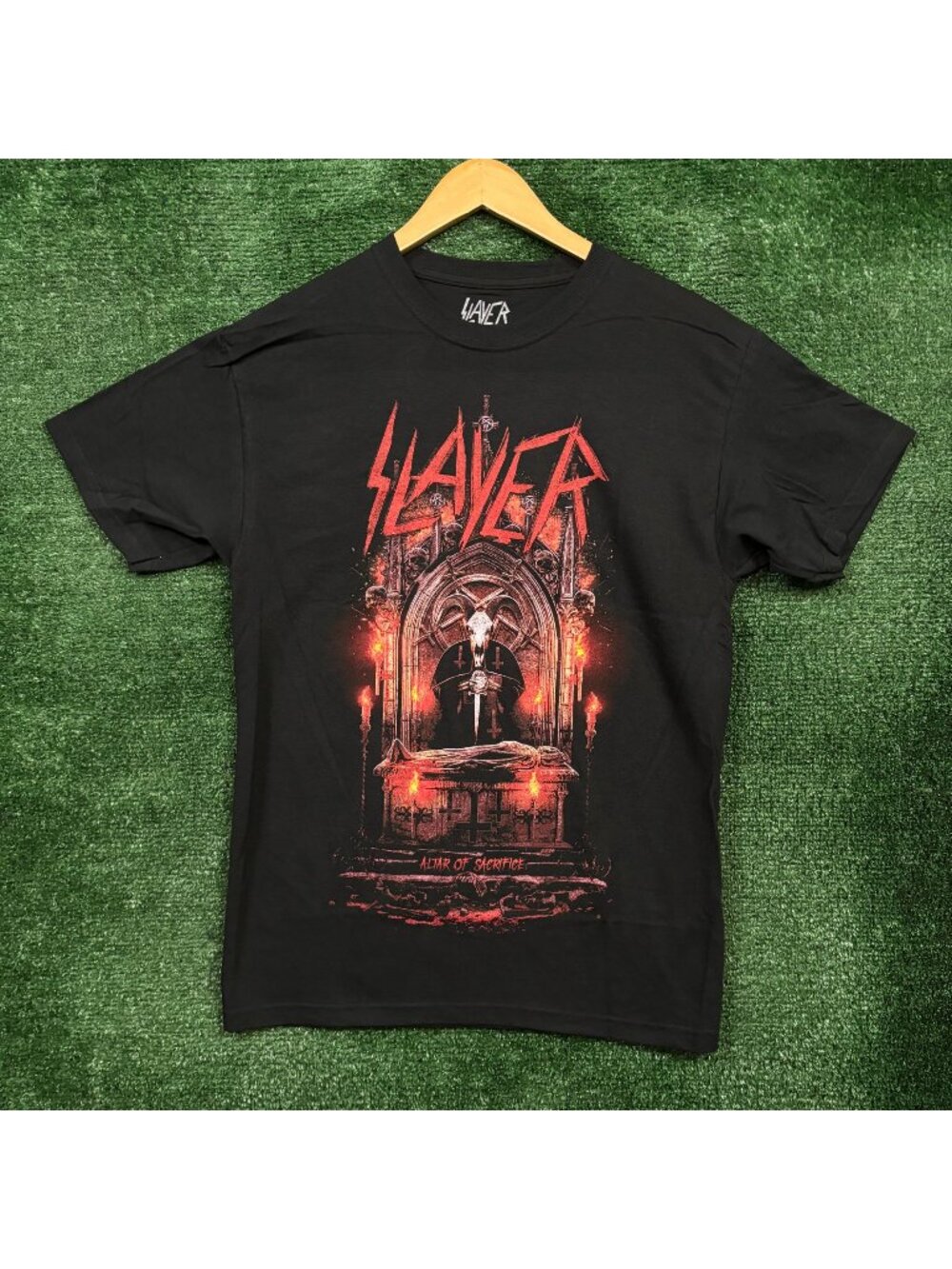 Slayer Altar of Sacrifice Reign in Blood Thrash Metal Band T-Shirt Size Medium